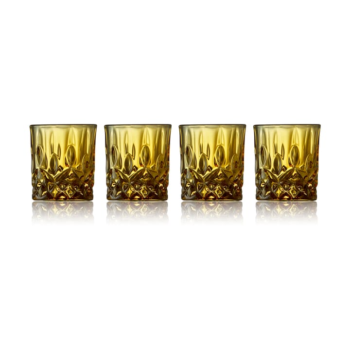 Sorrento shottilasit 4 cl 4 kpl - Amber - Lyngby Glas