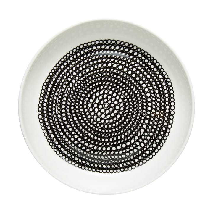 R�äsymatto lautanen Ø 20,5 cm - Valkoinen-musta - Marimekko