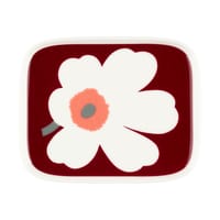 White dark cherry plate