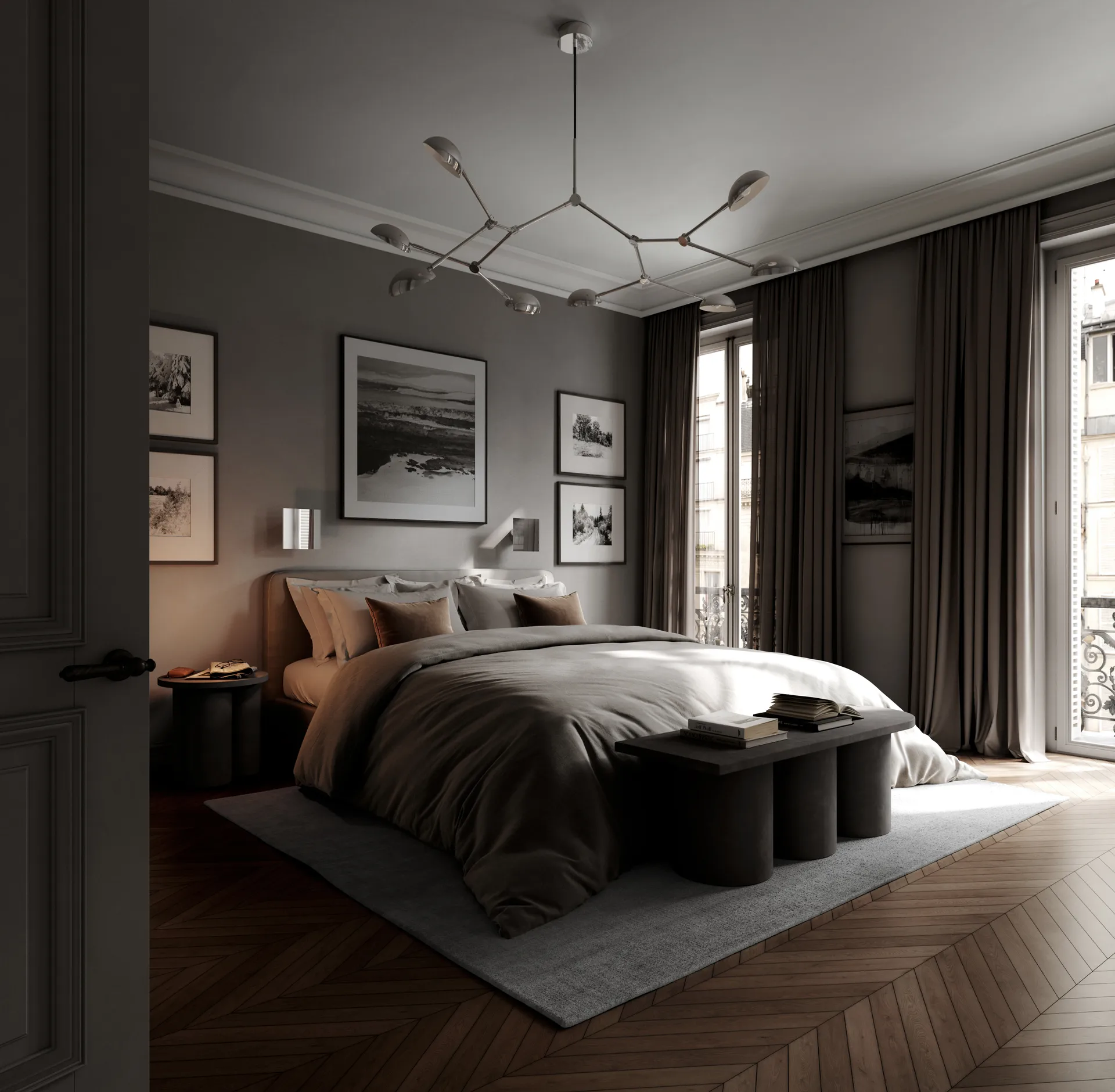 Chameleon seinälamppu, Krom 101 Copenhagen