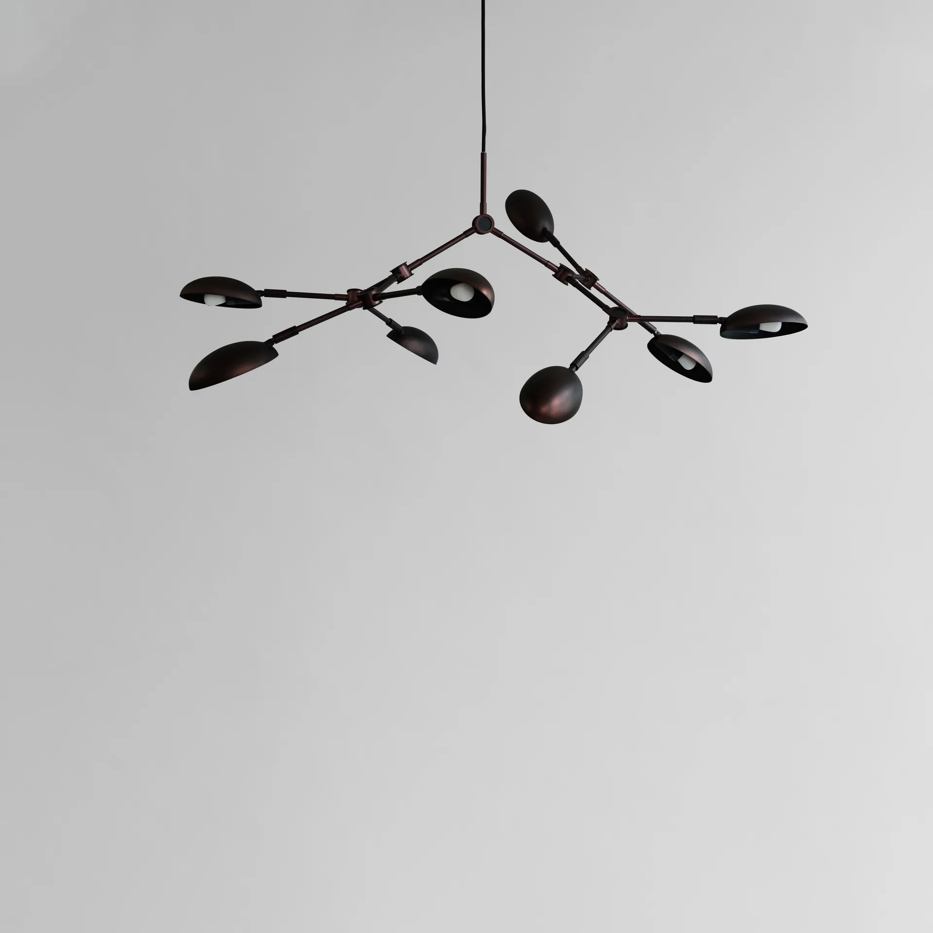Drop Chandelier -kattokruunu mini, Burned black 101 Copenhagen
