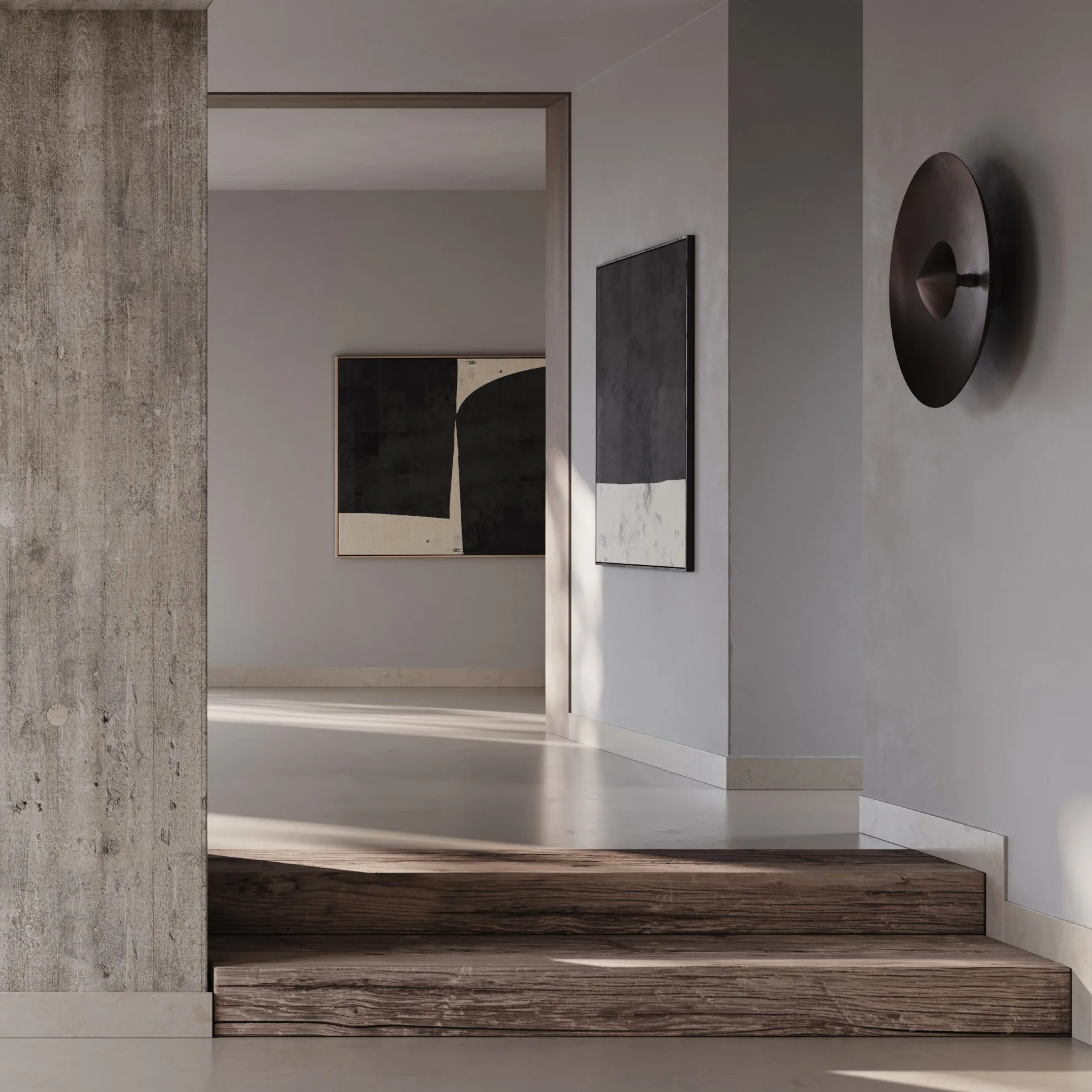 Dusk seinävalaisin 50 x 50 cm, Burned Black 101 Copenhagen