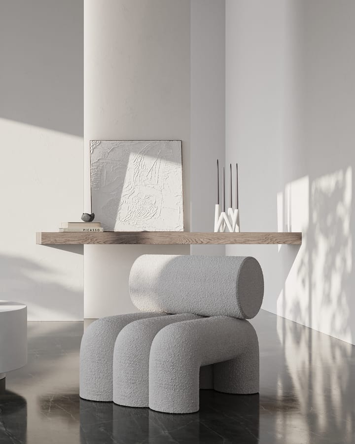 Foku Chair loungenojatuoli, Bouclé 101 Copenhagen