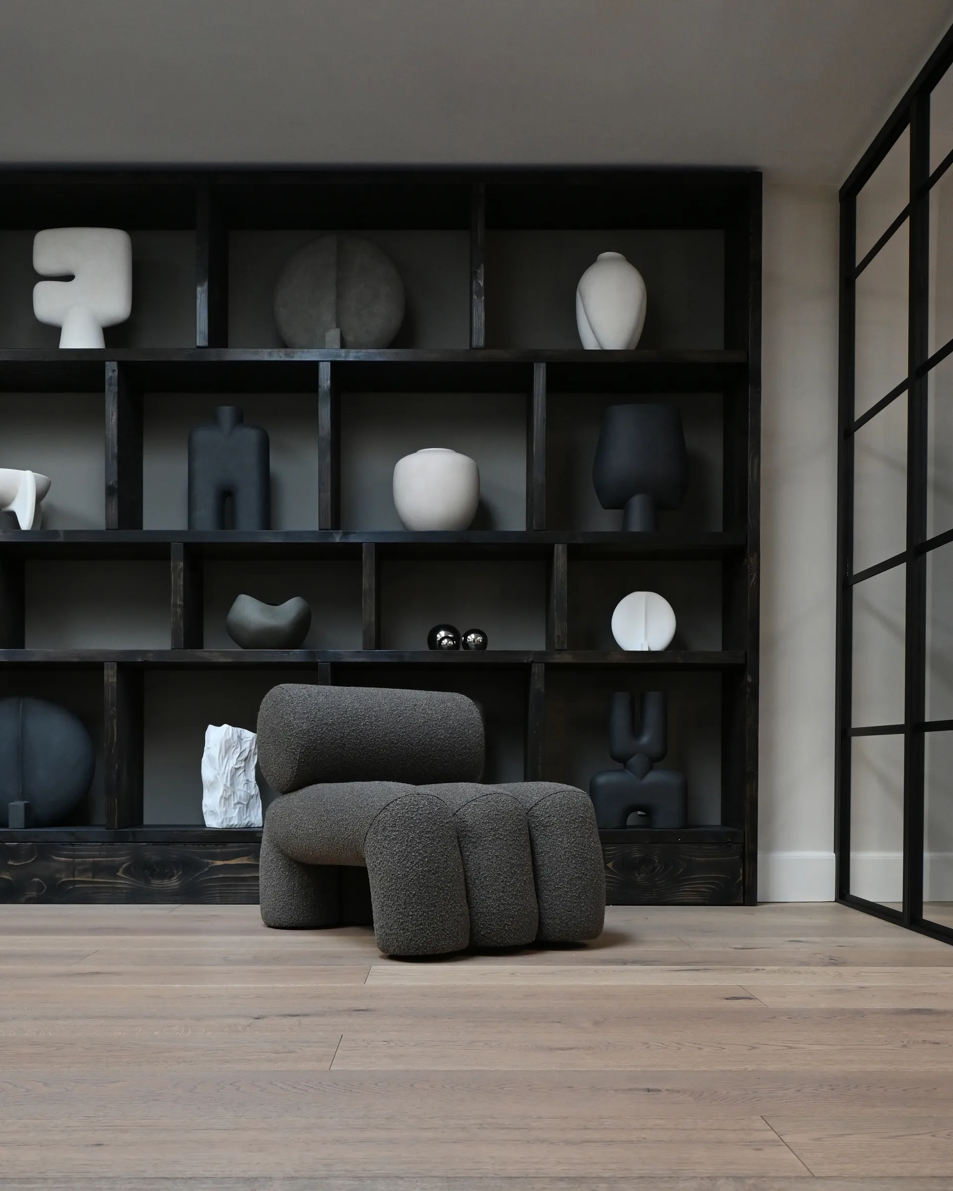 Foku Chair loungenojatuoli, Deep taupe 101 Copenhagen