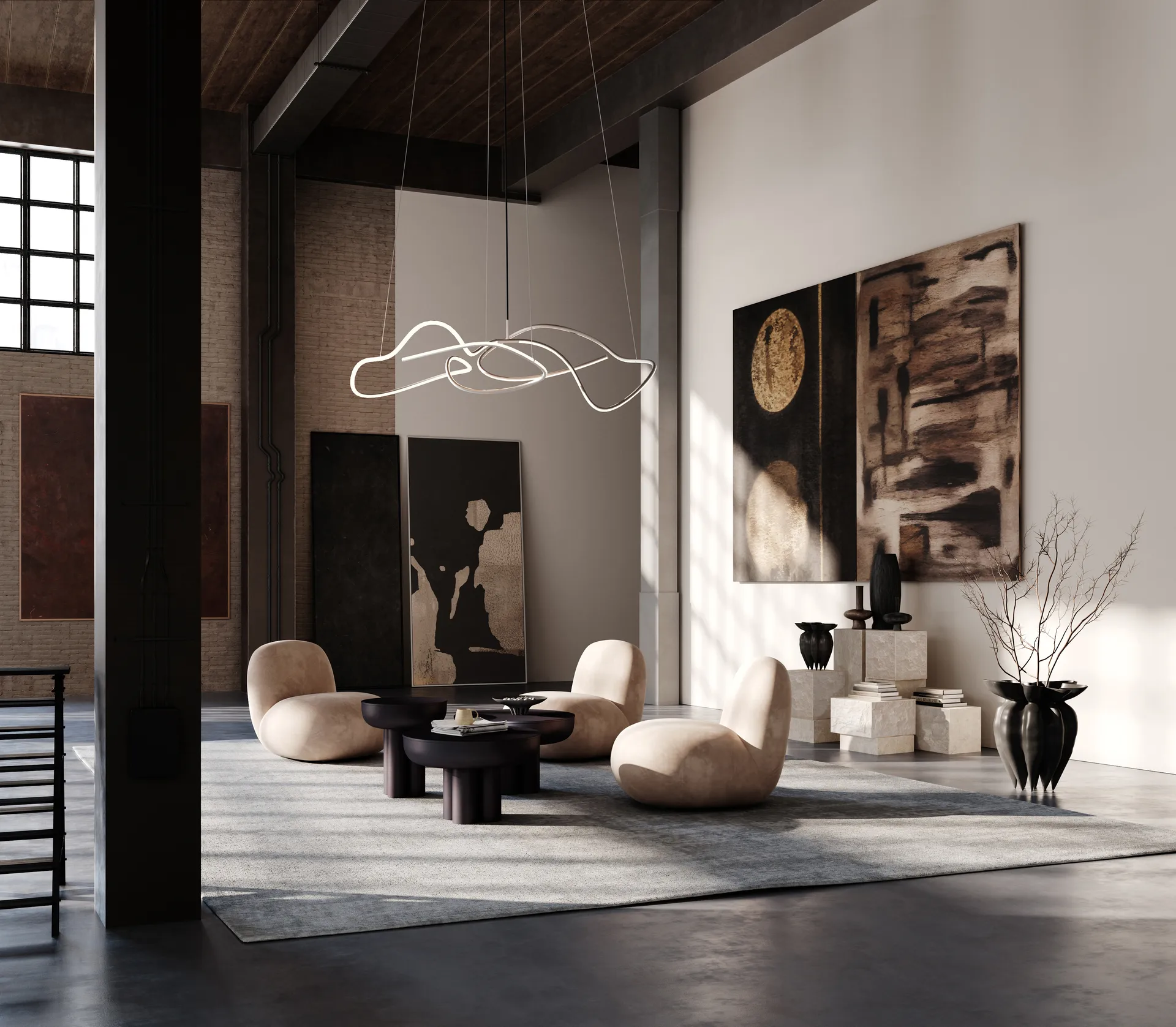 Ghost Chandelier big kattolamppu, Chrome 101 Copenhagen