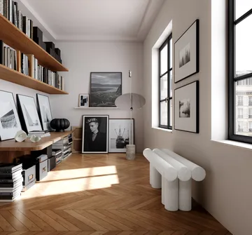 Hiro istuinpenkki - murtovalkoinen - 101 Copenhagen