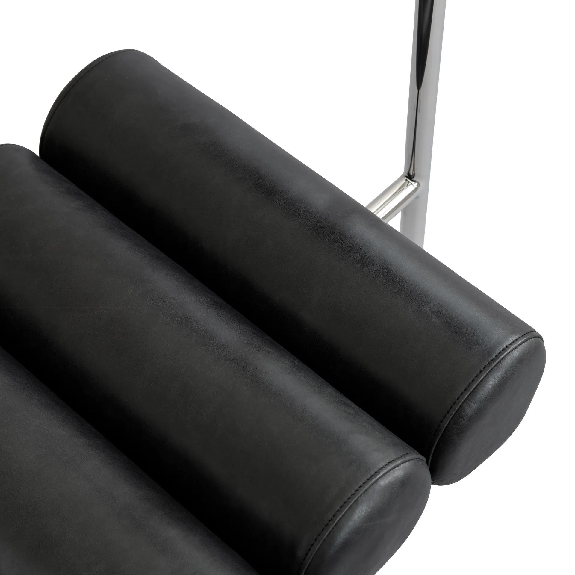 Hiro ruokatuoli, Ruostumaton teräs aniline leather black 101 Copenhagen