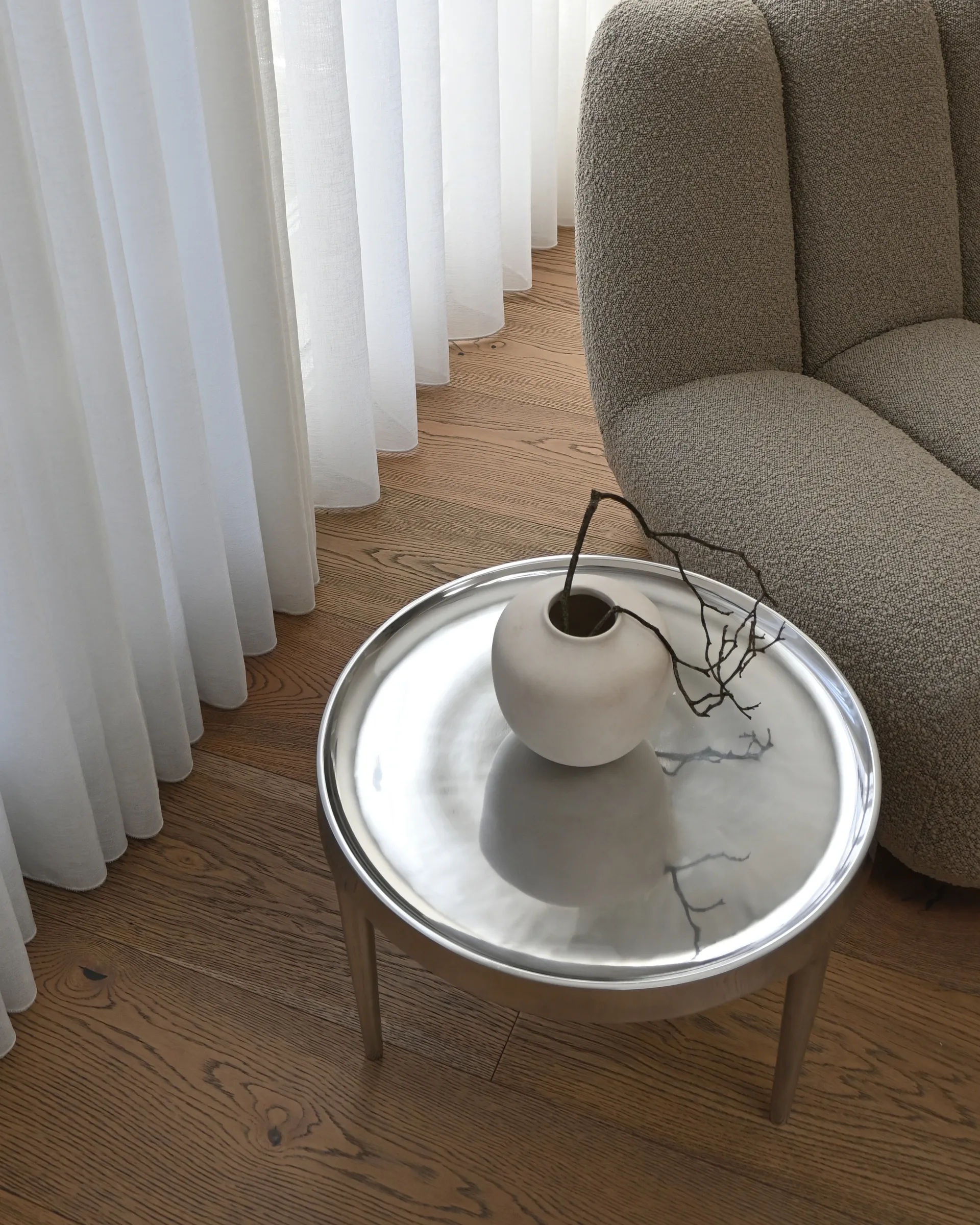 Phantom sivupöytä, Chrome korkea 101 Copenhagen