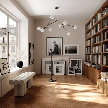 Snake lattiavalaisin - Poltettu musta - 101 Copenhagen