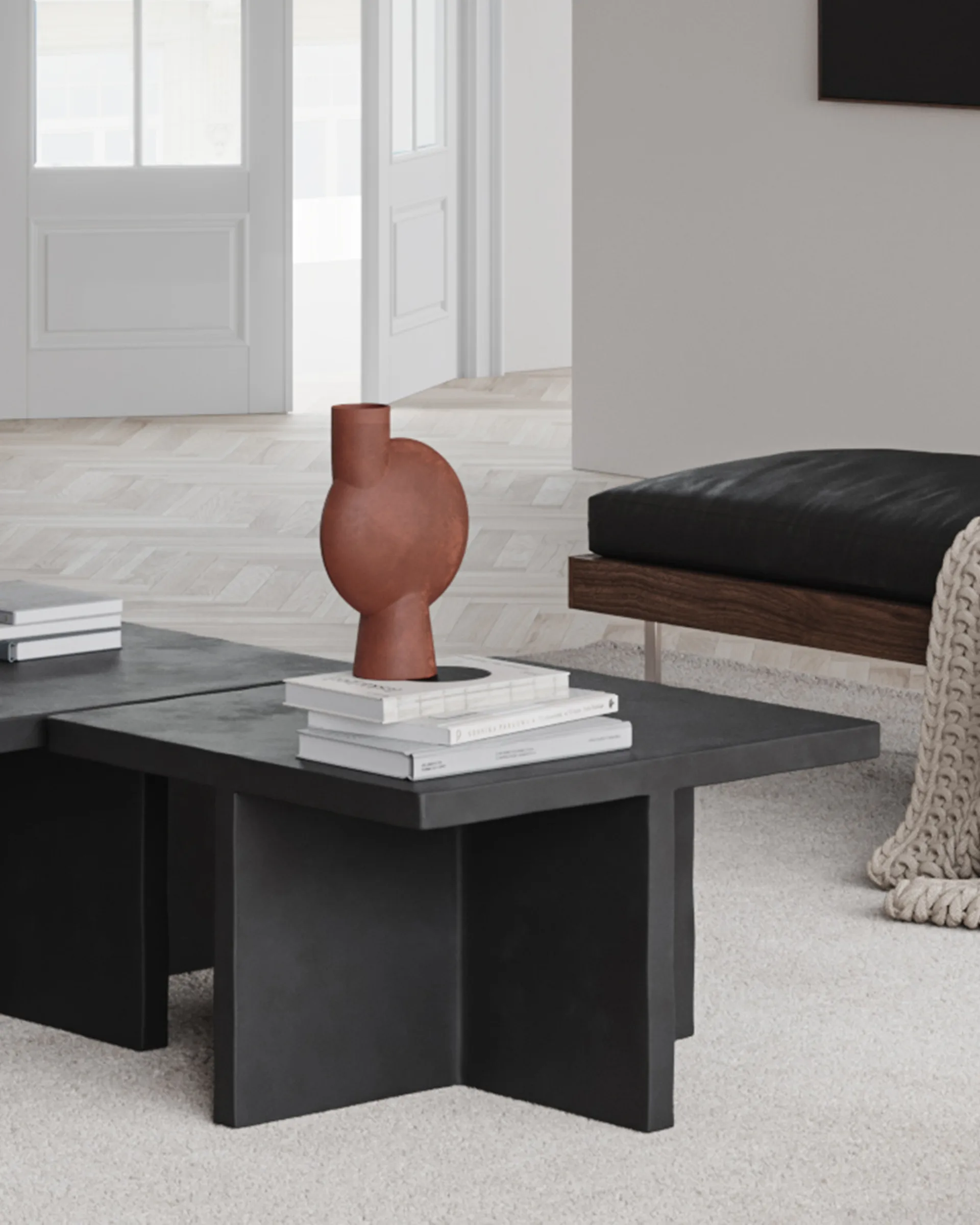 Sphere Bubl maljakko Midi, Terrakotta 101 Copenhagen