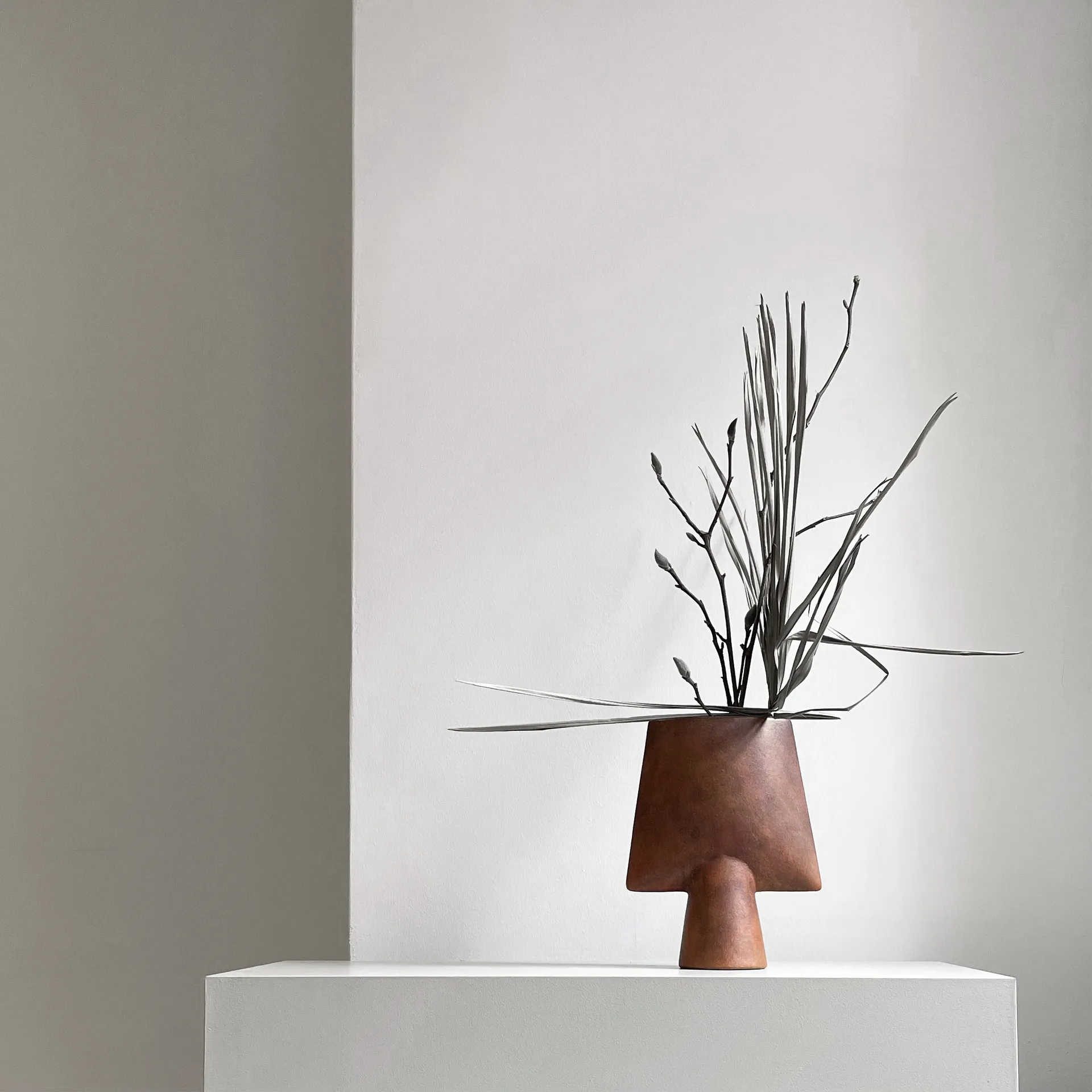 Sphere Neliömäinen maljakko mini, Terrakotta 101 Copenhagen