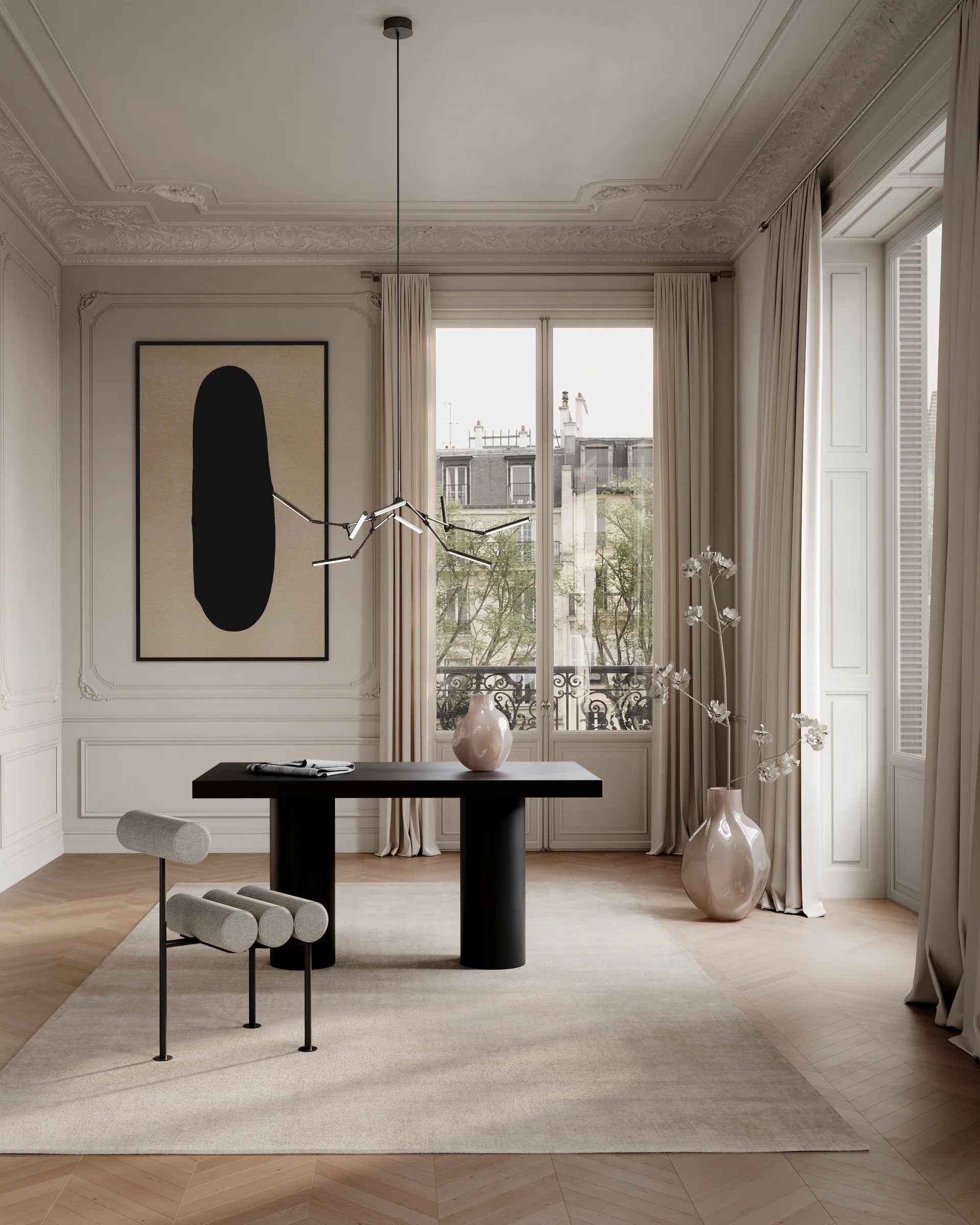 Stick chandelier -kattokruunu mini, Pronssi 101 Copenhagen