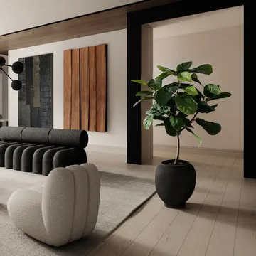 Sunao maljakko big 55 cm - Musta - 101 Copenhagen