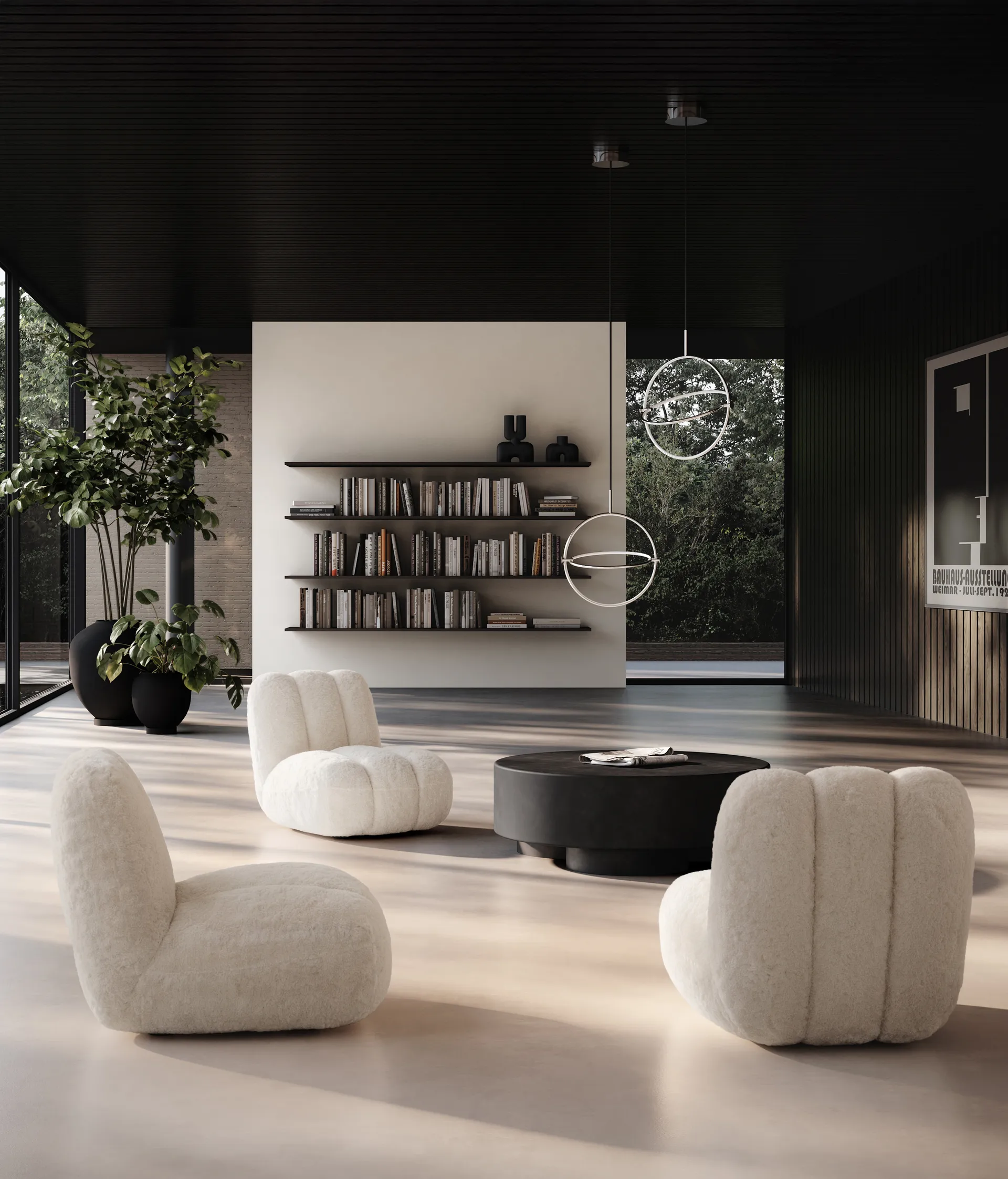 Sunao maljakko big 55 cm, Musta 101 Copenhagen