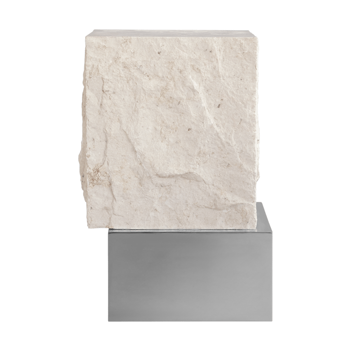 Temple sivupöytä tall 50x33 cm - Chrome-limestone - 101 Copenhagen