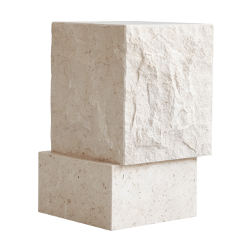 Temple sivupöytä tall 50x33 cm - Chrome-limestone - 101 Copenhagen