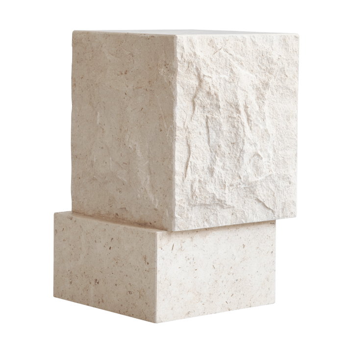 Temple sivupöytä tall 50x33 cm, Chrome-limestone 101 Copenhagen