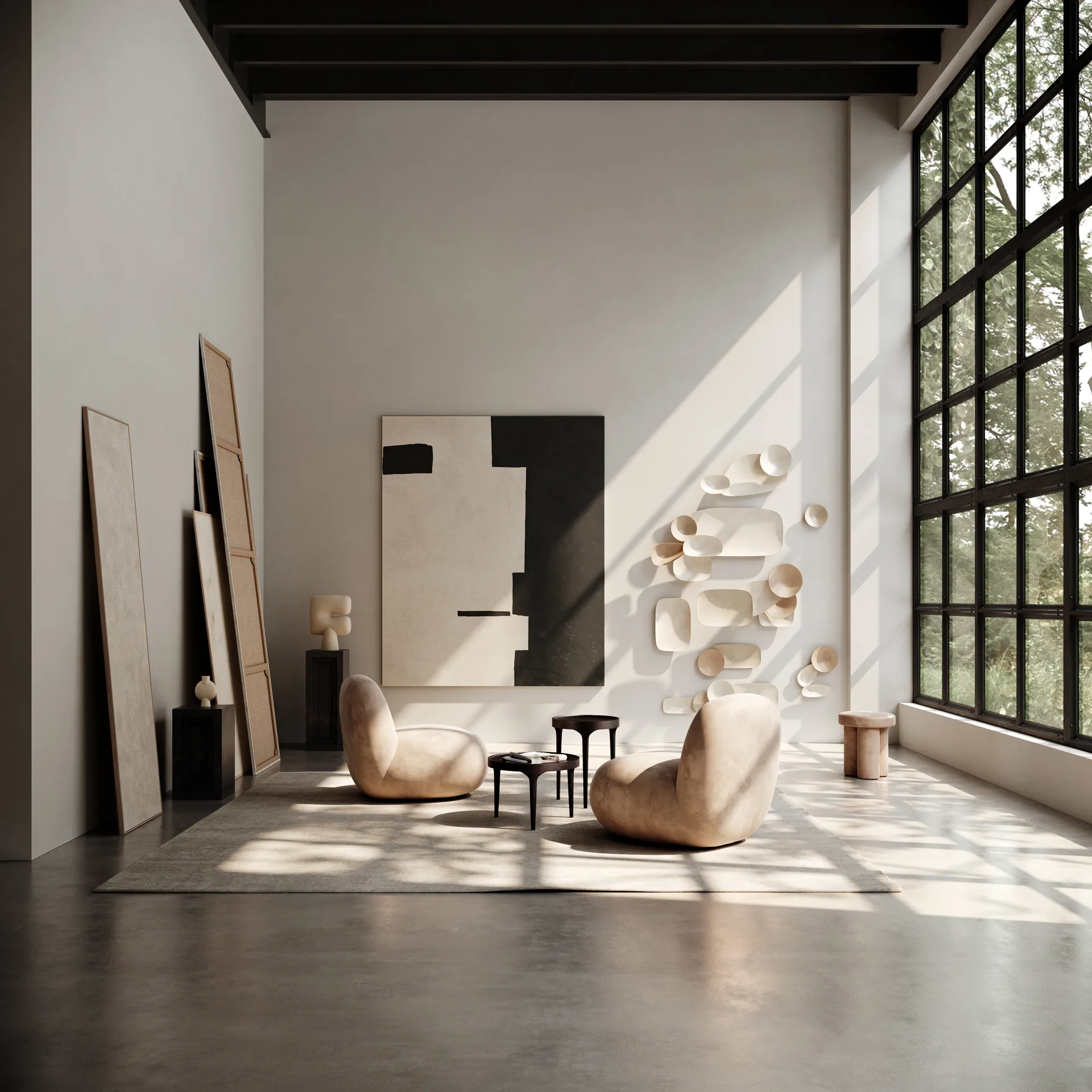 Toe Chair Flat nojatuoli 92x75 cm, Nubuck 101 Copenhagen