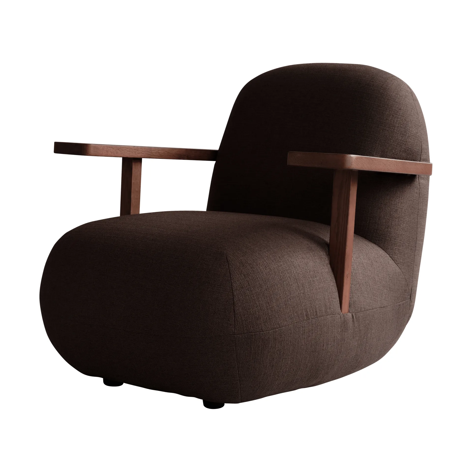 Toe chair nojatuoli käsinojilla, Classic brown oak-dark brown 101 Copenhagen