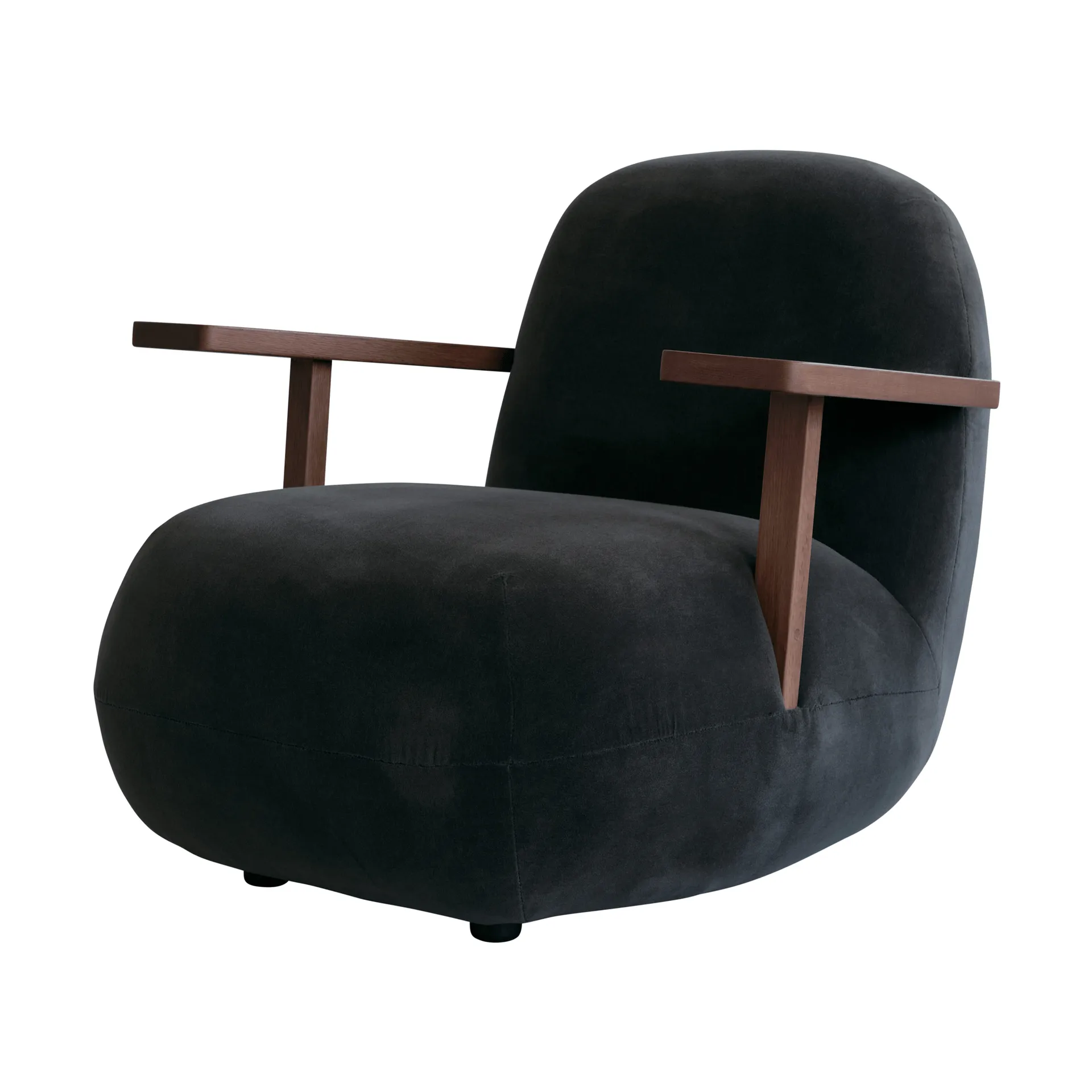 Toe chair nojatuoli käsinojilla, Classic brown oak-peat 101 Copenhagen