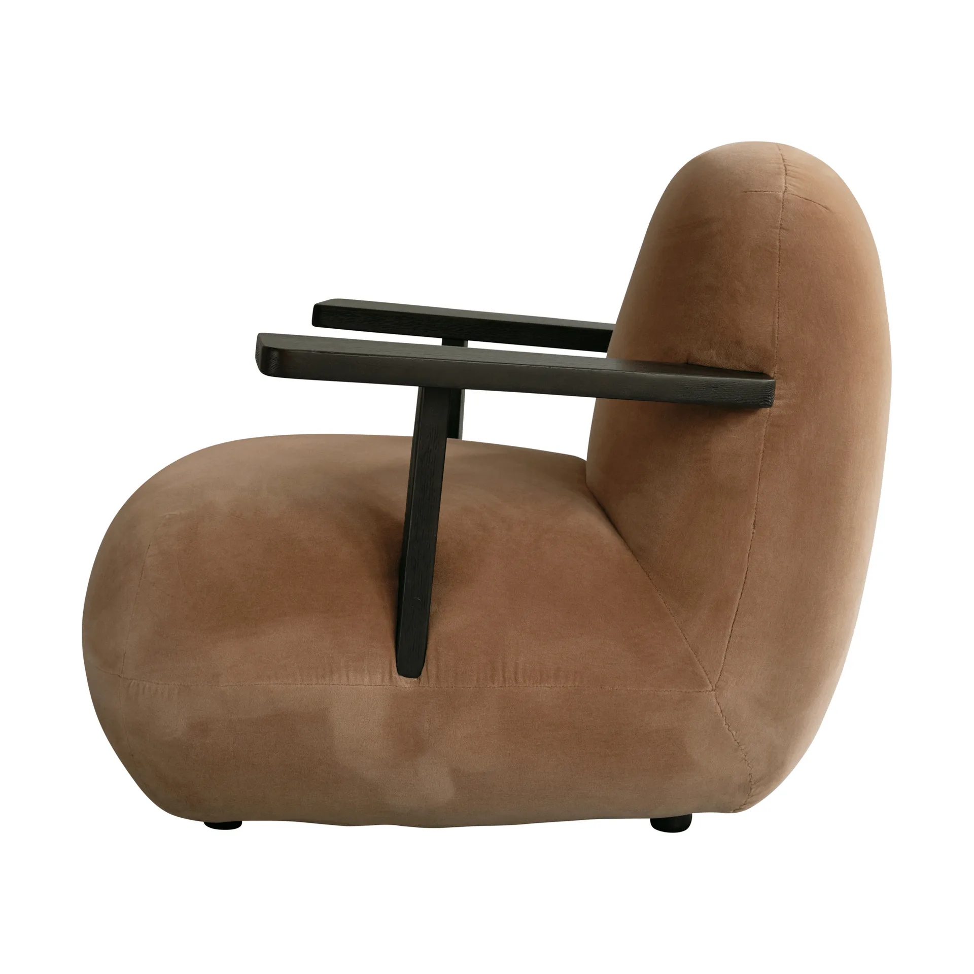 Toe chair nojatuoli käsinojilla, Coffee musta tammi-aavikko 101 Copenhagen