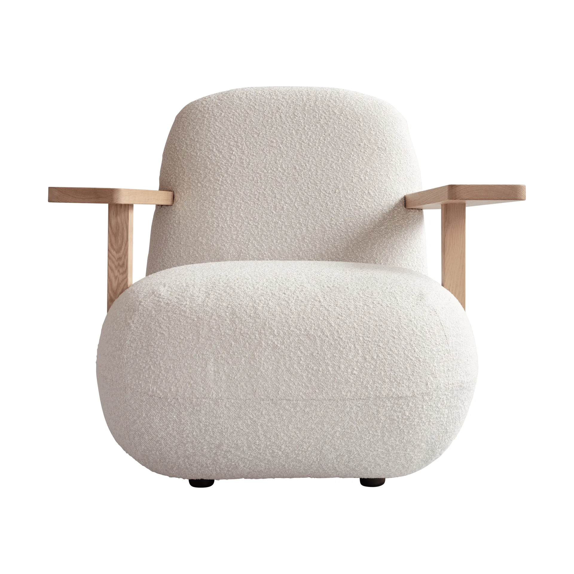 Toe chair nojatuoli käsinojilla, Natural oak-off white 101 Copenhagen