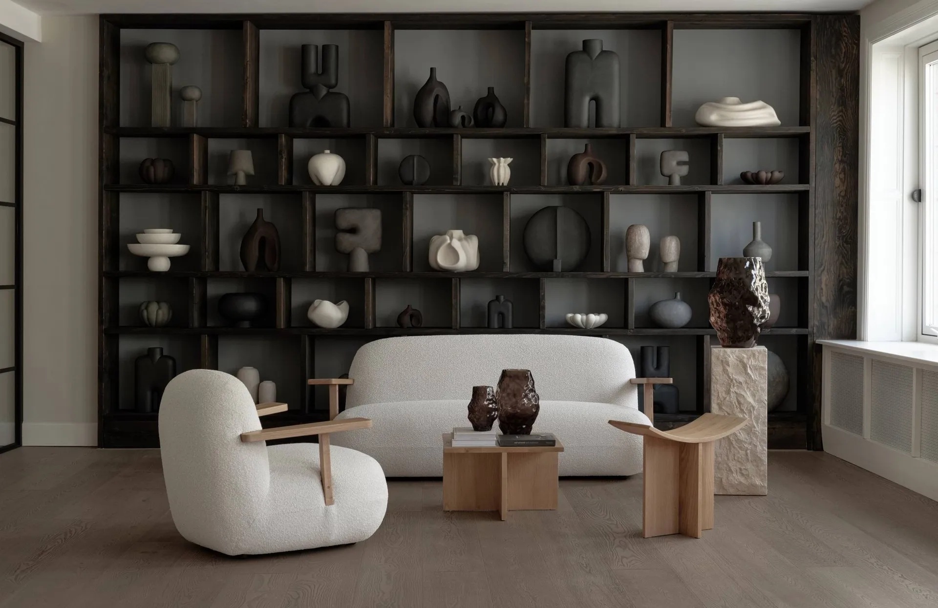 Toe chair nojatuoli käsinojilla, Natural oak-off white 101 Copenhagen