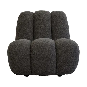 Toe lounge-nojatuoli bouclé - Deep taupe - 101 Copenhagen