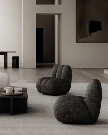 Toe lounge-nojatuoli bouclé - Deep taupe - 101 Copenhagen