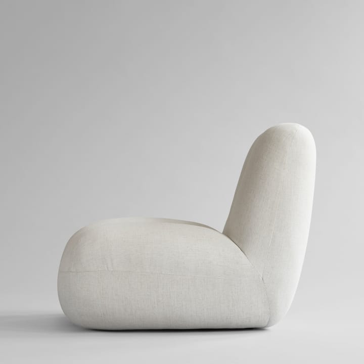 Toe lounge-nojatuoli pellava - White chalk - 101 Copenhagen