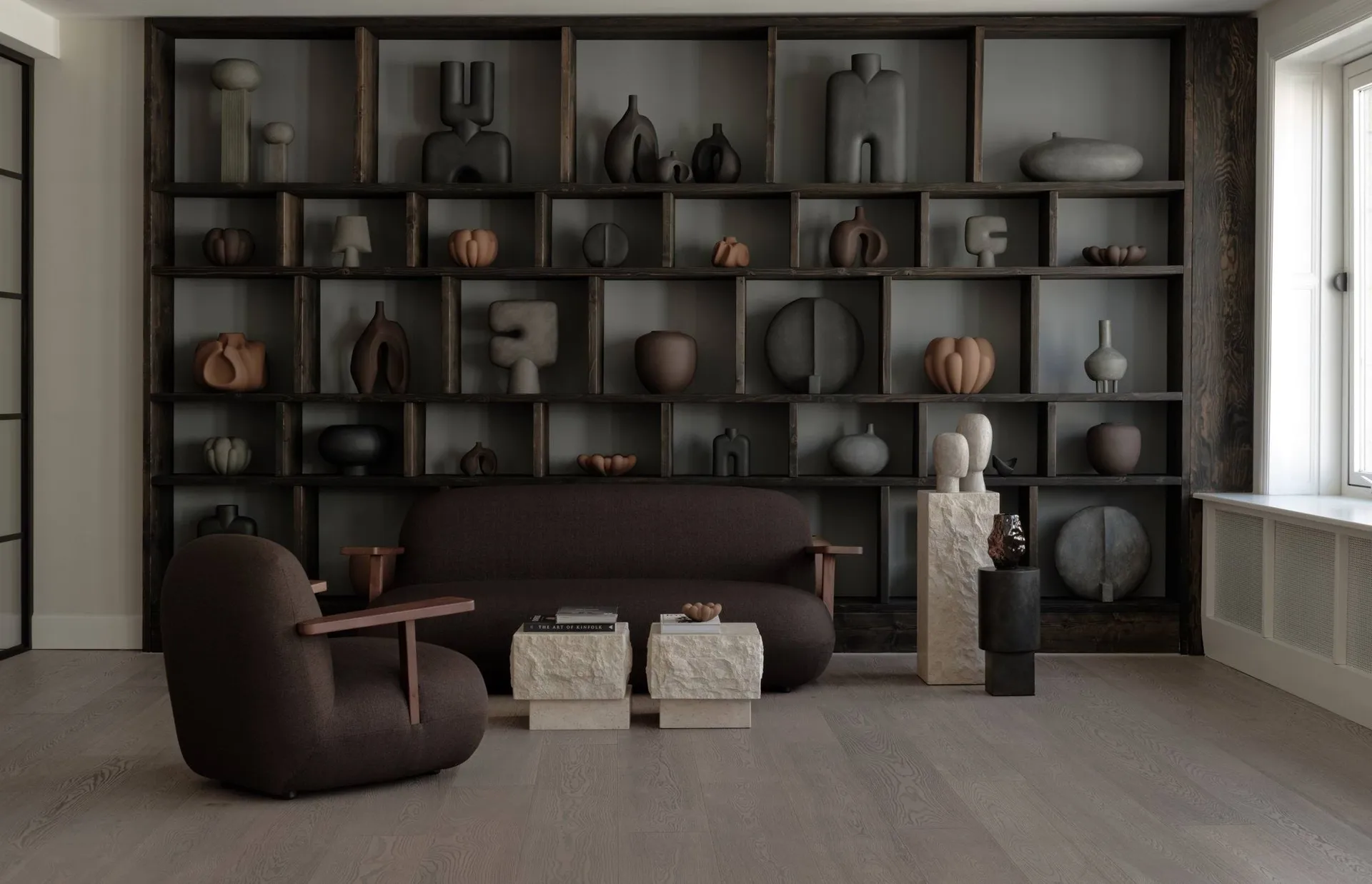 Toe Sofa sohva, Classic brown oak-dark brown 101 Copenhagen