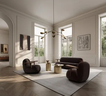 Toe Sofa sohva - Classic brown oak-dark brown - 101 Copenhagen
