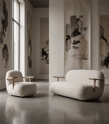 Toe Sofa sohva - Natural oak-off white - 101 Copenhagen