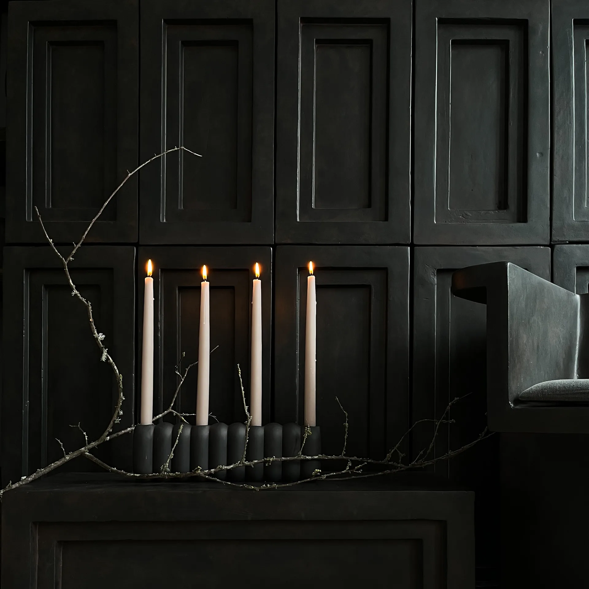 Tube kynttilänjalka Coffee, 11 x 35 cm 101 Copenhagen