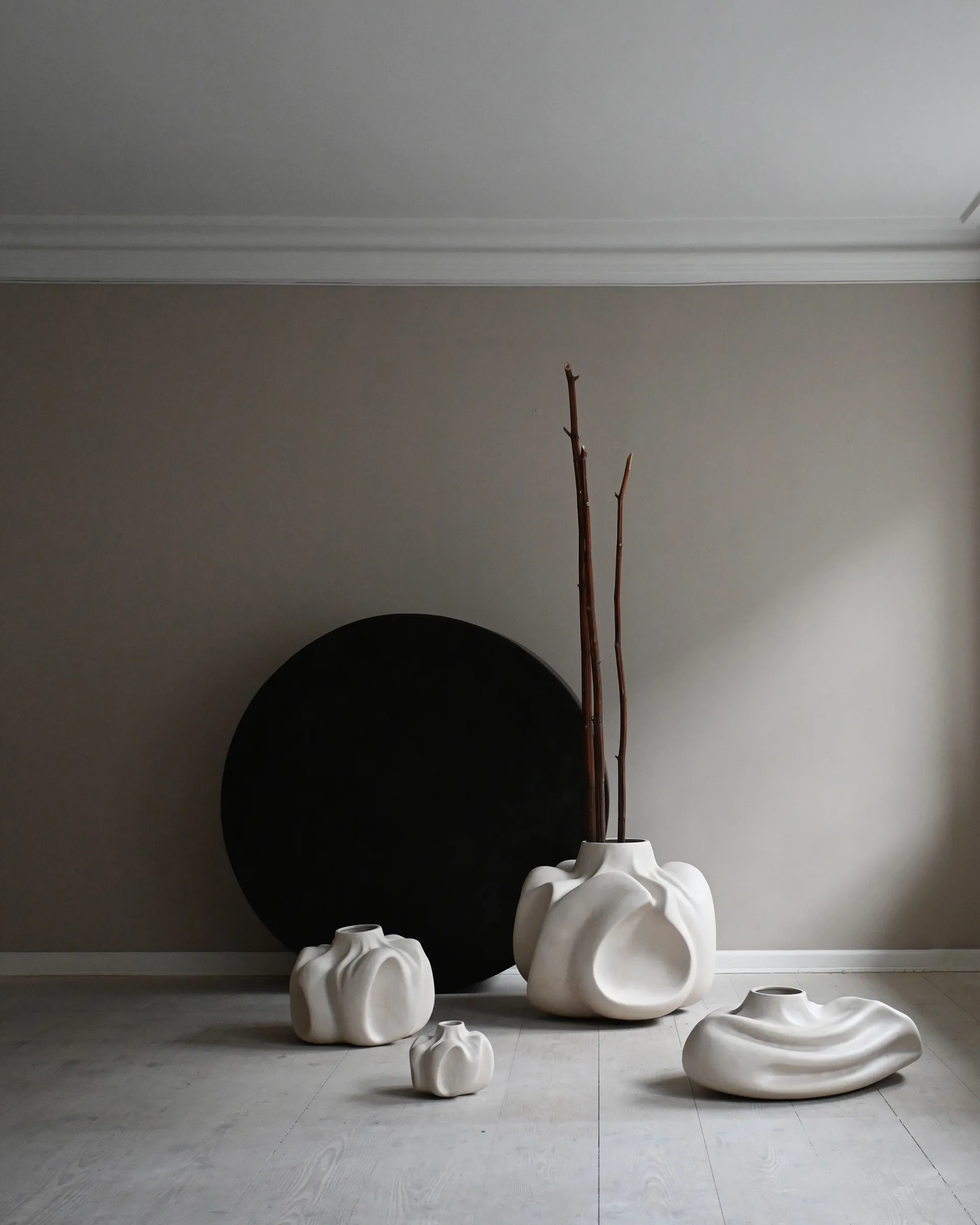 Wabi Medio maljakko 29 cm., Koivu 101 Copenhagen