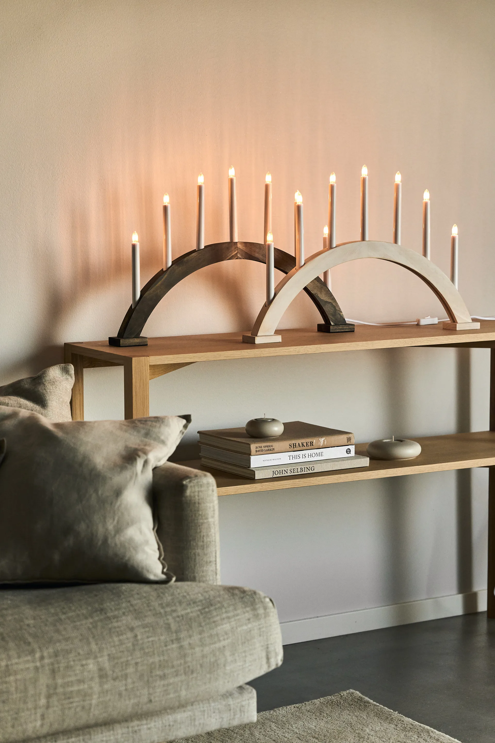 Anton konsolipöytä 35x125 cm, Valkopigmentoitu tammi 1898