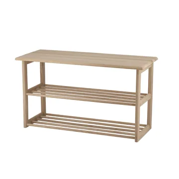 Bäckebo kenkähylly istuimella - Tammi, 80×48×30 cm - 1898