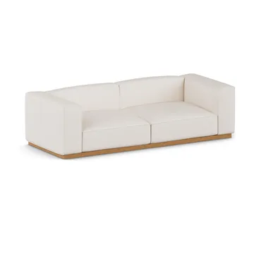 Bergsdal-sohva - Caleido beige 9600-Tammisävyinen saarni, 3-sits - 1898