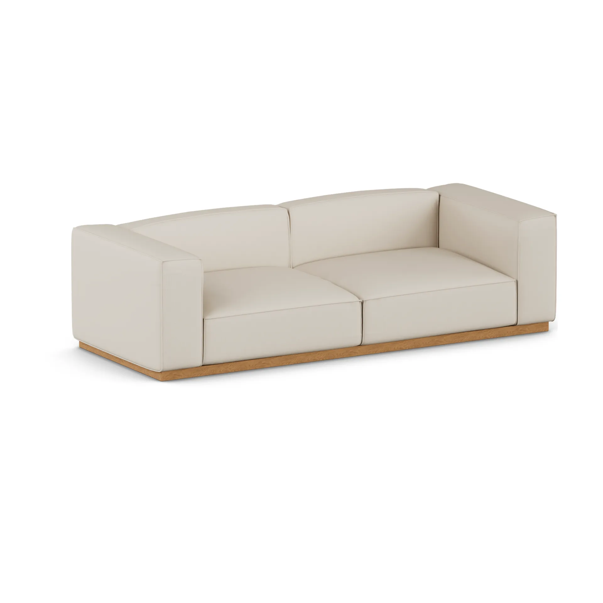 Bergsdal-sohva, Jump beige 1956-Tammisävyinen saarni, 3-sits 1898