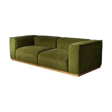 Bergsdal-sohva - Luisa green 3975-Tammisävyinen saarni, 3-sits - 1898