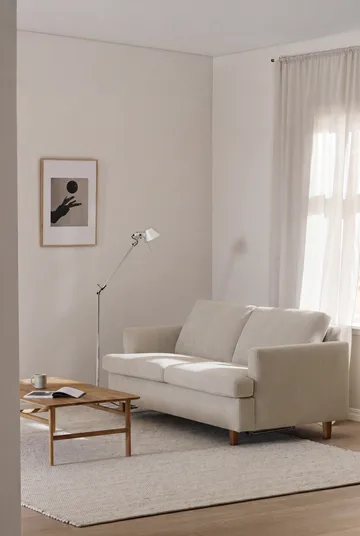 Binga 2,5-istuttava vuodesohva - Jump Beige 1956-tummaksi petsattu saarni - 1898