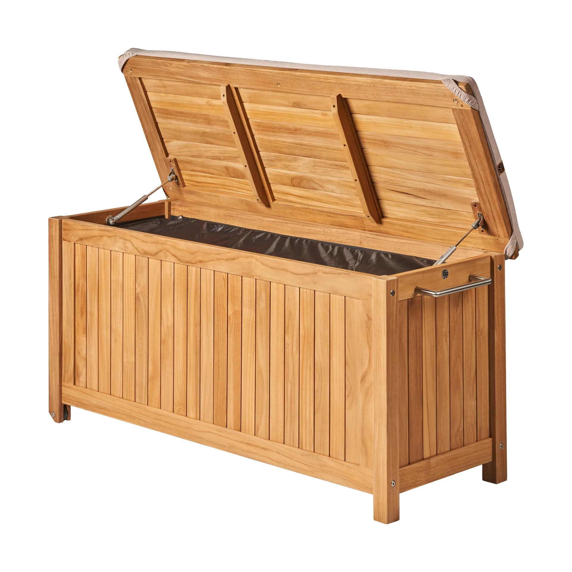 Bjärknäs säilytyslaatikko pyörillä S 130x50x60 cm, Teak 1898