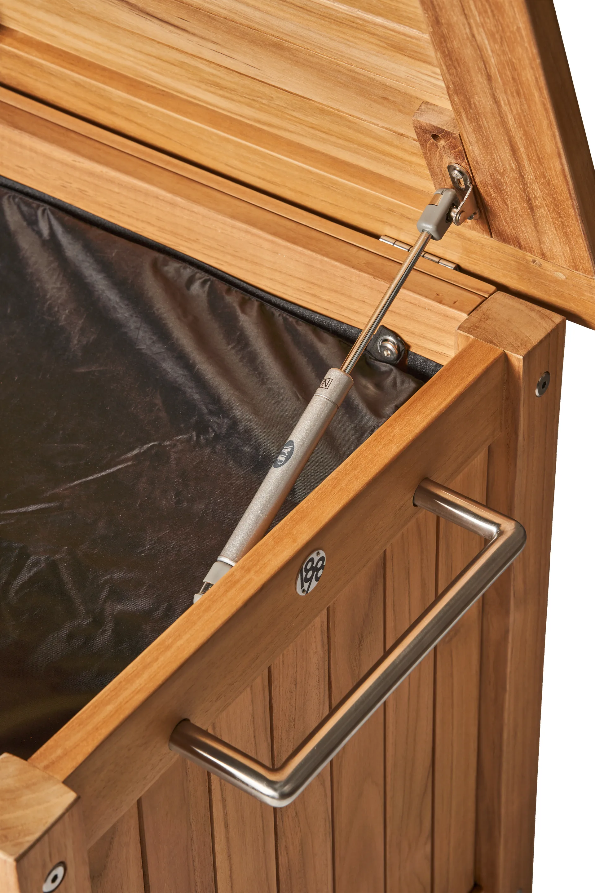 Bjärknäs säilytyslaatikko pyörillä S 130x50x60 cm, Teak 1898