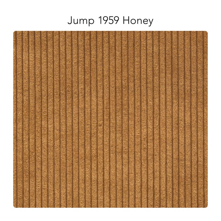 Bredhult sohva, 3-istuttava kangas jump 1959 honey, valkoöljytyt tammijalat 1898