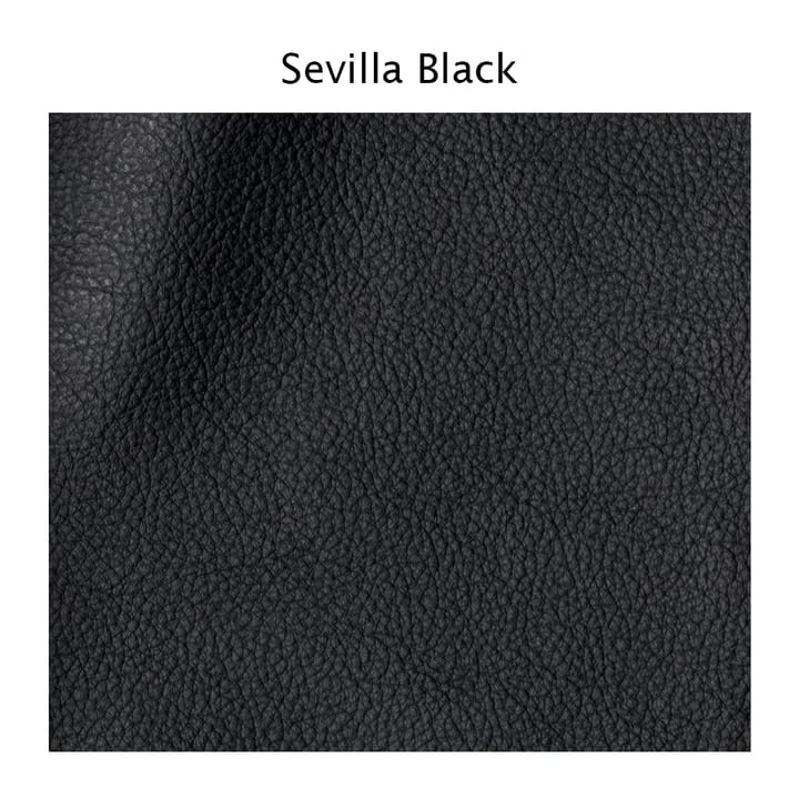 Haga 3-istuttava sohva, Nahka sevilla musta, metallijalat 1898