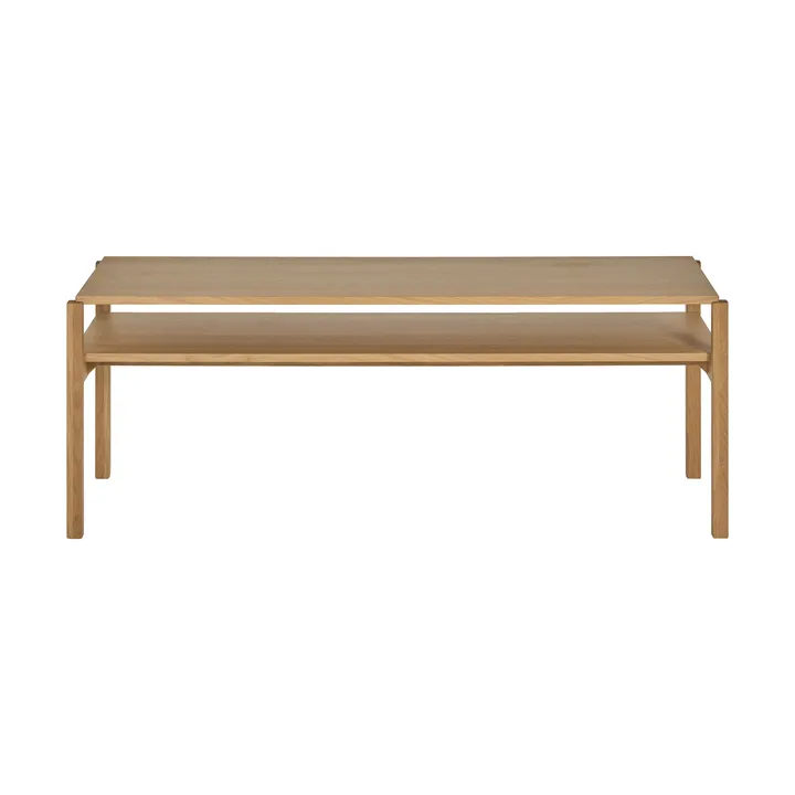 Lid sohvapöytä - Valkopigmentoitu tammi, 125×50 cm - 1898