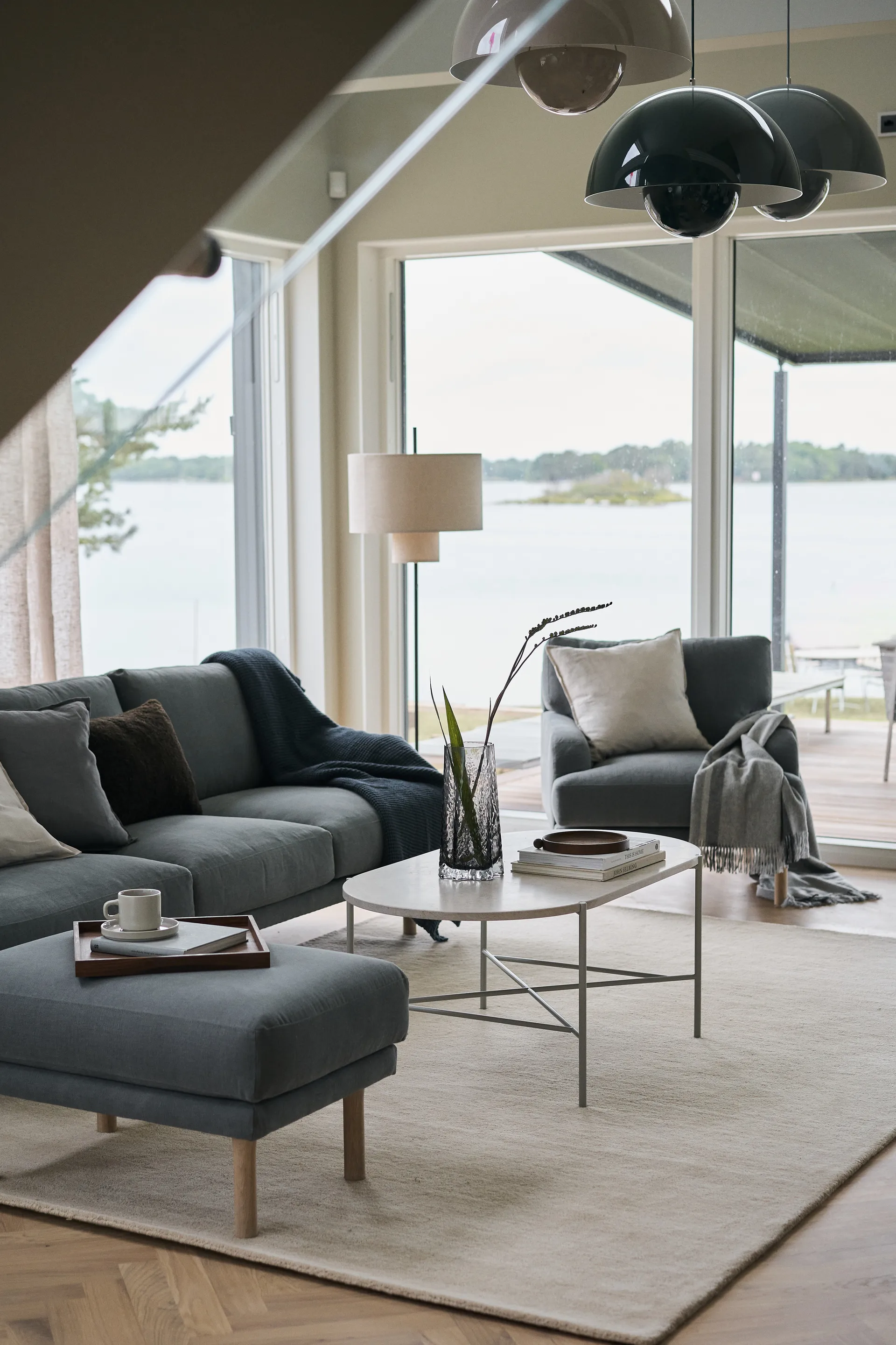 Lidnäs 3-istuttava sohva, Caleido tummanharmaa 1898