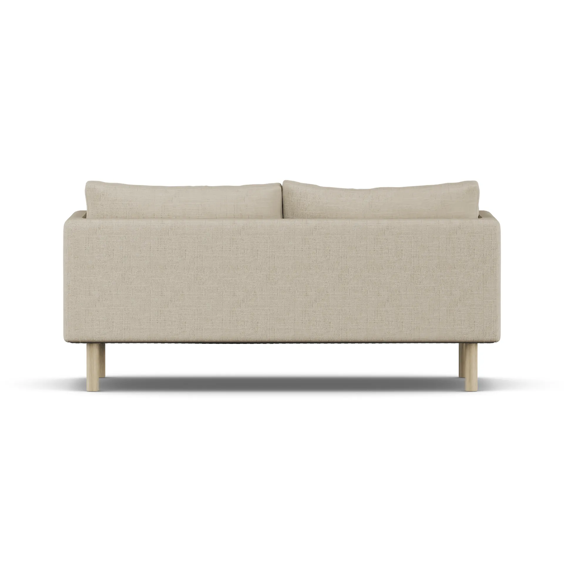 Linnevik sohva, Bern Beige 0341-valkoöljytty tammi, 2-istuttava, ilman helmahametta 1898