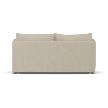 Linnevik sohva - Bern beige 0341-valkoöljytty tammi, 2-sits, helmahameella - 1898