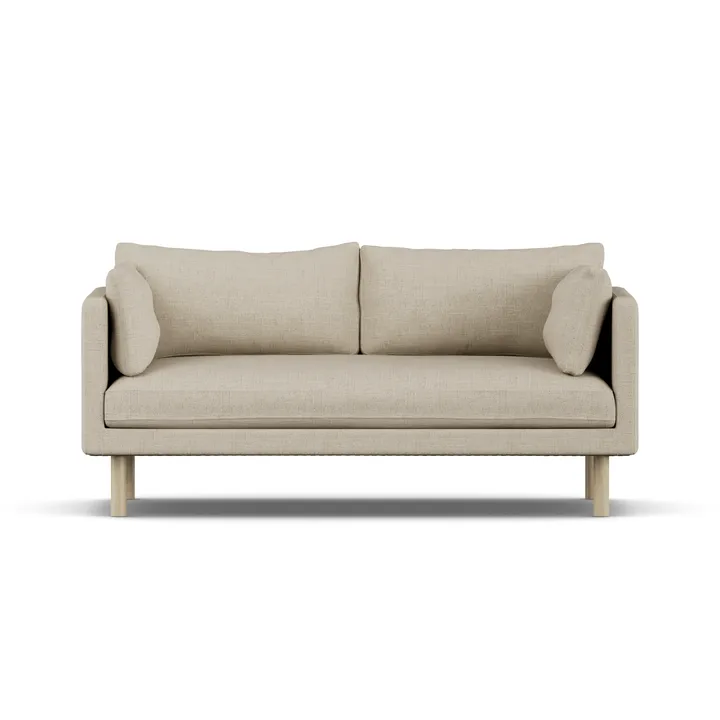 Linnevik sohva - Bern Beige 0341-valkoöljytty tammi, 2-sits - 1898